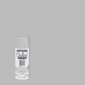 Rust-Oleum Chalked Ultra Matte Aged Gray Oil-Based Acrylic Sprayable Chalk Paint 12 oz