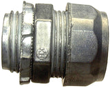 Halex 22210 EMT Connector, 1/2 in Compression, Zinc - 5/BAG
