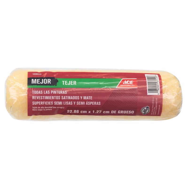 Ace Better Knit 9 in. W X 1/2 in. Paint Roller Cover 1 pk, Pack of 12