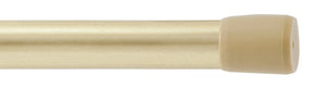 Kenney KN611 Spring Tension Rod, 5/8 in Dia, 28 to 48 in L, Metal, Gold, Brass