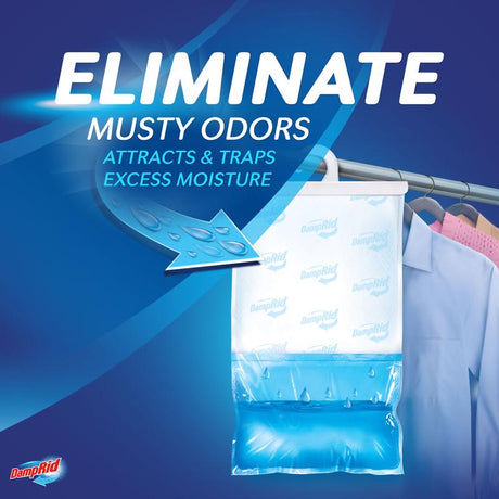 DampRid Hanging Moisture Absorber No Scent 15.4 oz, Pack of 6