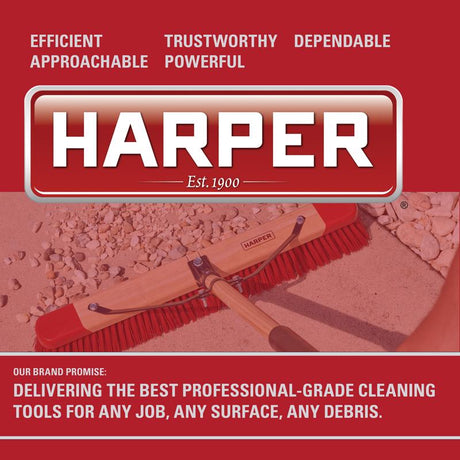 Harper 8 in. W Stiff Bristle Wood Handle Masonry Brush