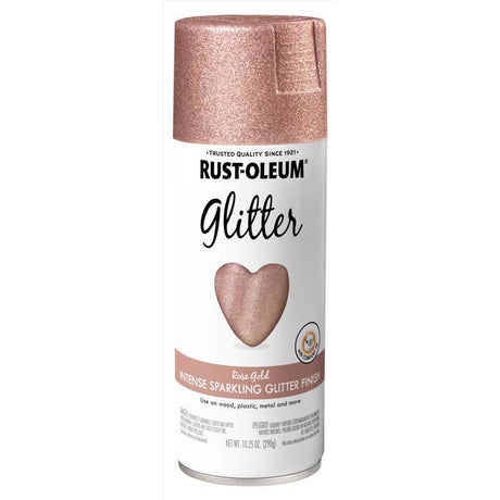 Rust-Oleum Specialty Glitter Rose Gold Spray Paint 10.25 oz, Pack of 4