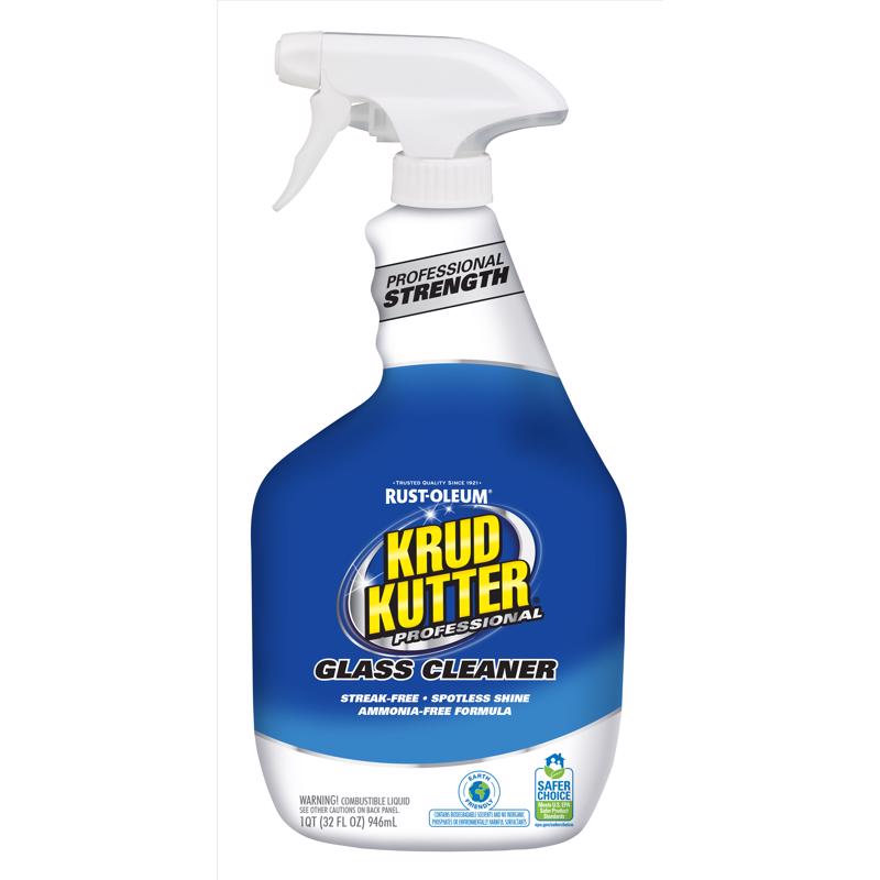 Krud Kutter Professional No Scent Glass Cleaner 32 oz Liquid, Pack of 6
