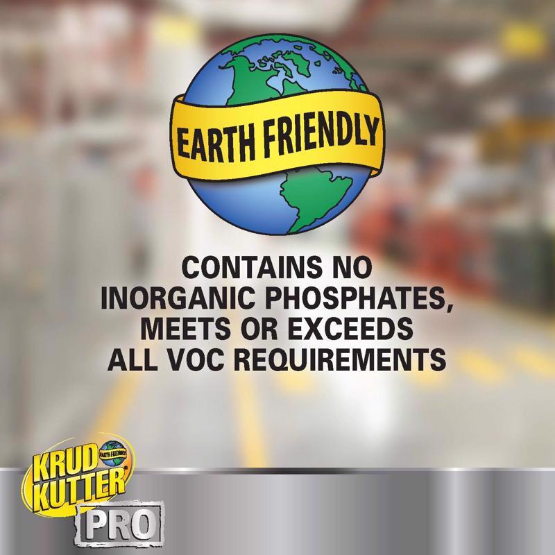 Krud Kutter Professional Floor Cleaner Liquid 1 gal, Pack of 4