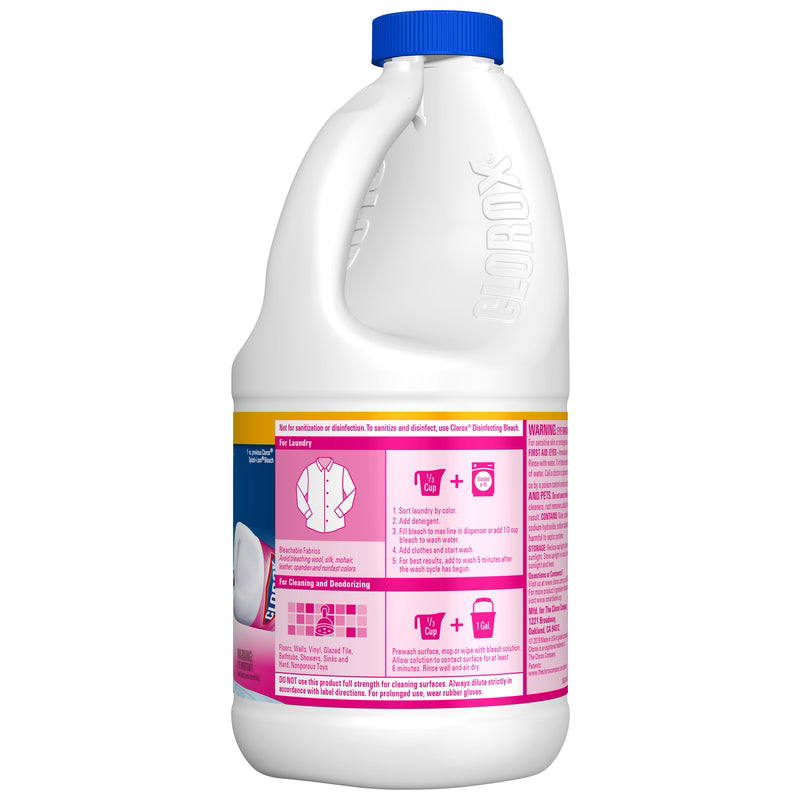 Clorox Splash-Less Fresh Meadow Scent Bleach 40 oz, Pack of 6