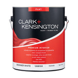 Clark+Kensington Flat Designer White Paint + Primer Interior 1 gal, Pack of 4
