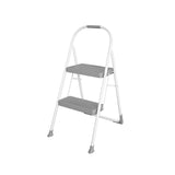 Cosco 37.09 in. H X 16.77 in. W X 2.83 in. D 225 lb. capacity 2 step Steel Folding Step Stool