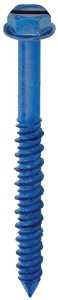 Cobra Anchors 683J Screw, 1/4 in Thread, 2-3/4 in L, Hex, Socket Drive, Steel, Fluorocarbon-Coated, 25 PK