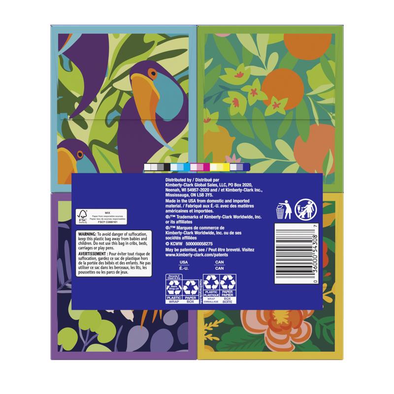 Kleenex Ultra Soft 60 ct Facial Tissue, Pack of 8