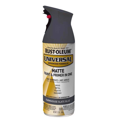 Rust-Oleum Universal Matte Farmhouse Slate Blue Spray Paint 12 oz, Pack of 6