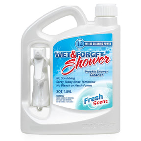 Wet & Forget Fresh Scent Shower Cleaner 64 oz Liquid, Pack of 4