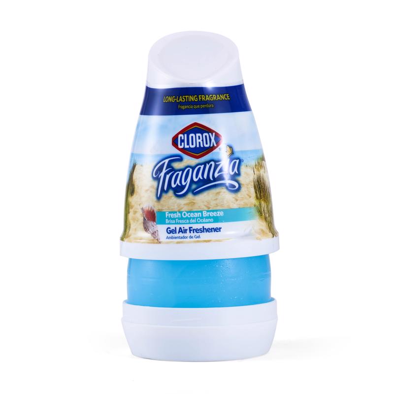 Clorox Fraganzia Fresh Ocean Breeze Scent Air Freshener 6 oz Gel 1 pk