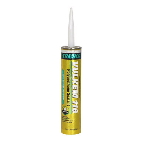 Vulkem 116 Limestone Polyurethane Window and Door Caulk Sealant 10.1 fl. oz., Pack of 12