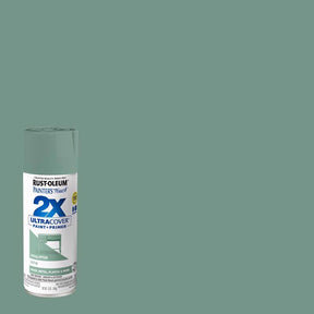 Rust-Oleum Painter's Touch 2X Ultra Cover Satin Eucalyptus Paint+Primer Spray Paint 12 oz