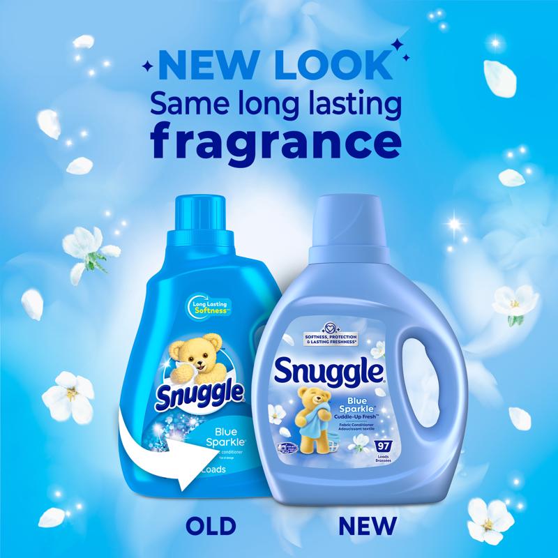 Snuggle Blue Sparkle White Floral & Citrus Scent Fabric Softener Liquid 66 oz 1 pk