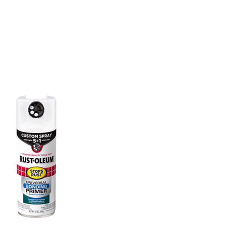 Rust-Oleum Stops Rust Custom 5-in-1 Flat White Universal Bonding Primer 12 oz, Pack of 6