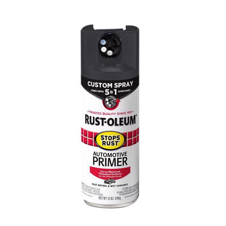 Rust-Oleum Stops Rust Flat Dark Gray Primer Spray 12 oz, Pack of 6