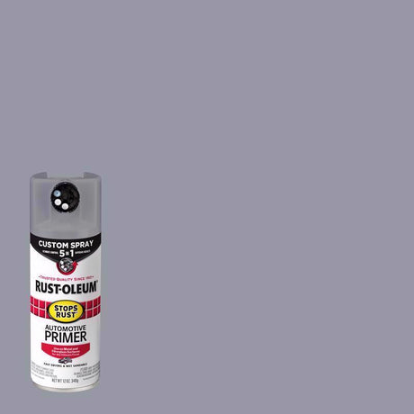 Rust-Oleum Stops Rust Flat Light Gray Primer Spray 12 oz, Pack of 6