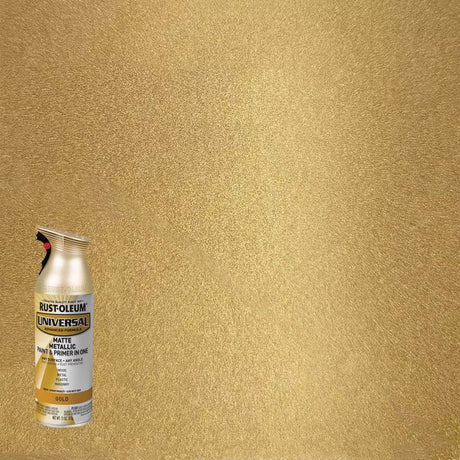 Rust-Oleum Universal Metallic Gold Metallic Spray Paint 11 oz, Pack of 6