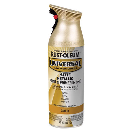 Rust-Oleum Universal Metallic Gold Metallic Spray Paint 11 oz, Pack of 6