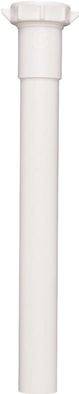 Plumb Pak PP42-8W Pipe Extension Tube, 1-1/4 in, 8 in L, Slip-Joint, Plastic, White