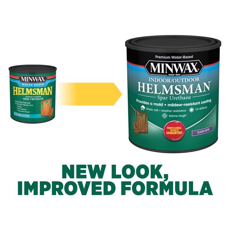 Minwax Helmsman Gloss Clear Water-Based Spar Urethane 1 qt