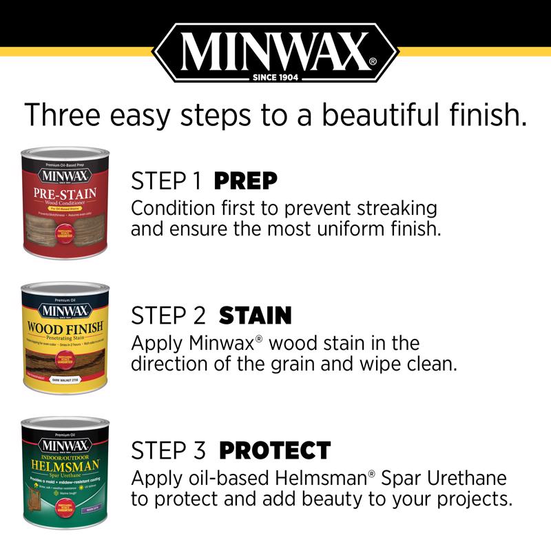 Minwax Helmsman Warm Gloss Clear Solvent-Based Spar Urethane 1 qt