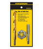 Eazypower 83732 Tap Die and Drill Set, 3-Piece, Tungsten Steel, Titanium Nitride-Coated