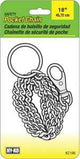 Hy-Ko KC196 Pocket Chain, Nickel