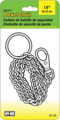 Hy-Ko KC196 Pocket Chain, Nickel