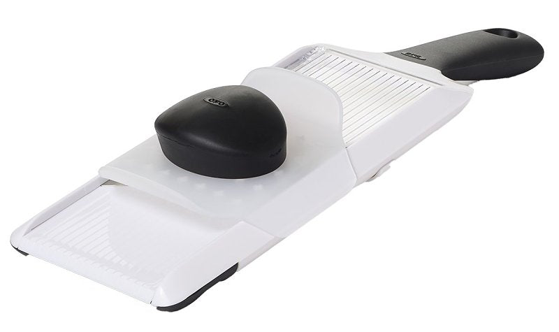 Good Grips 1119100V4 Series Mandoline Slicer, 3-3/4 in L, Stainless Steel Blade, Dishwasher Safe: Yes