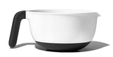 Good Grips 1144000 Batter Bowl, 2 qt Capacity, Round, 8 in L, 7-3/4 in W, Plastic, White