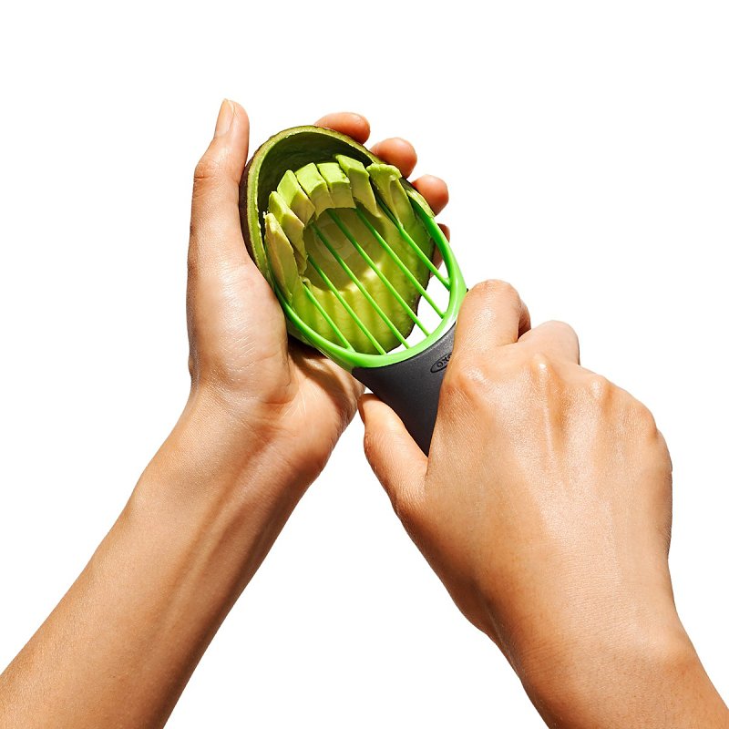 Good Grips 1252180 Avocado Slicer, Plastic Blade, Green, Dishwasher Safe