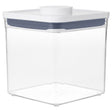 Good Grips POP 11233600 Food Container, 2.8 qt Capacity, Plastic, Clear, 6-1/2 in L, 6-1/2 in W, 6.3 in H