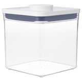 Good Grips POP 11233600 Food Container, 2.8 qt Capacity, Plastic, Clear, 6-1/2 in L, 6-1/2 in W, 6.3 in H