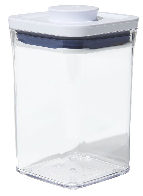 Good Grips POP 11234000 Food Container, 1.1 qt Capacity, Plastic, Clear, 4.3 in L, 4.3 in W, 6.3 in H