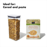 Good Grips POP 11234400 Food Container, 3.7 qt Capacity, Plastic, Clear, 6-1/2 in L, 4.3 in W, 12.6 in H