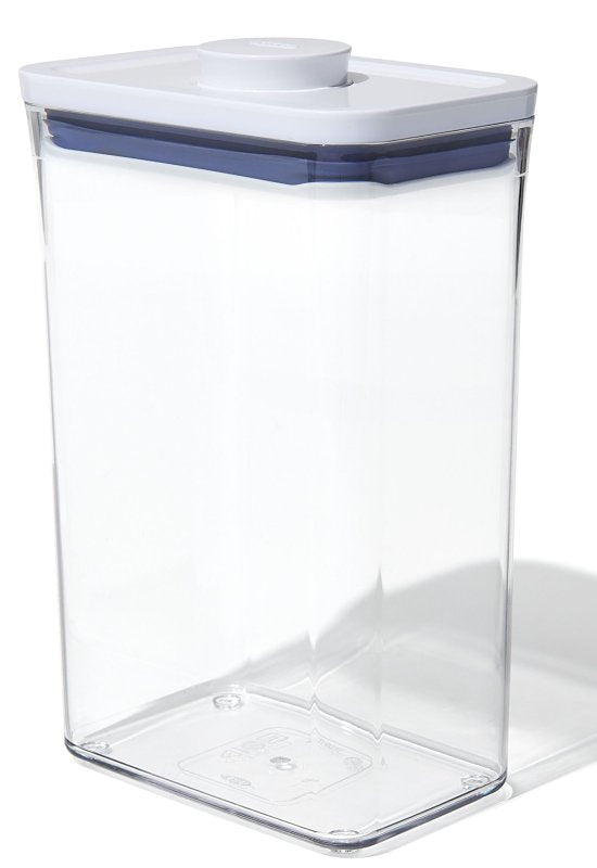 Good Grips POP 11234500 Food Container, 2.7 qt Capacity, Plastic, Clear, 4.3 in L, 6-1/2 in W, 9-1/2 in H