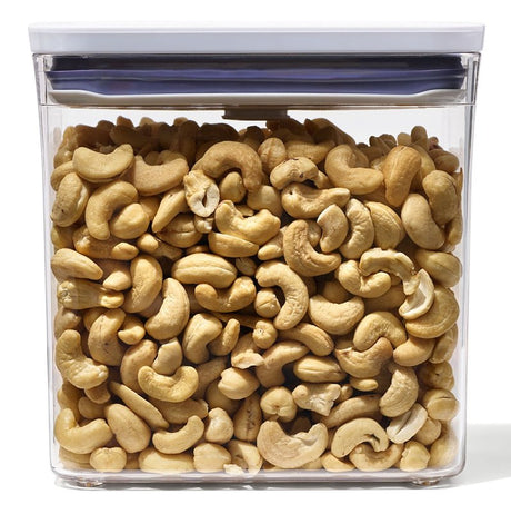 Good Grips POP 11234600 Food Container, 1.7 qt Capacity, Plastic, Clear, 6.3 in L, 4.1 in W, 6.7 in H
