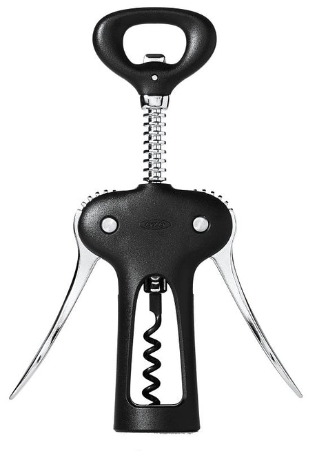 Good Grips 11245400 Winged Corkscrew with Bottle Opener, Zinc