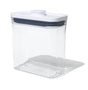 Good Grips 11234900 Short Slim Container, 1.2 qt Capacity, Plastic, Clear, 6.3 in L, 3.1 in W, 6.7 in H, Pack of 4
