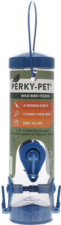 Perky-Pet 3265 Tube Bird Feeder, 1.25 lb, Plastic, Navy
