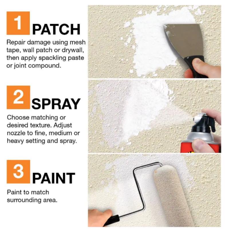 Homax White Water-Based Knockdown Wall Texture 20 oz, Pack of 6