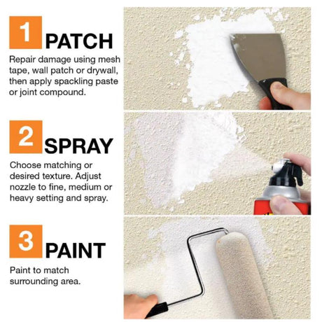 Homax White Water-Based Knockdown Wall Texture 20 oz, Pack of 6