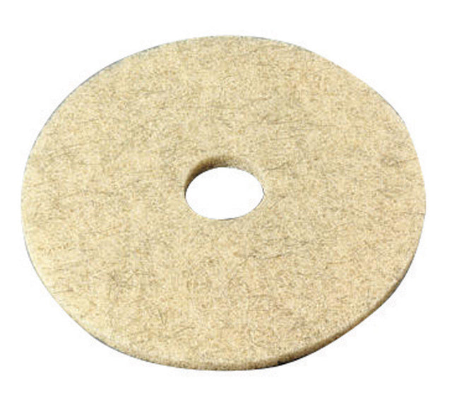 3M Natural Blend 20 in. D Non-Woven Natural/Polyester Fiber Buffer Pad Tan, Pack of 5