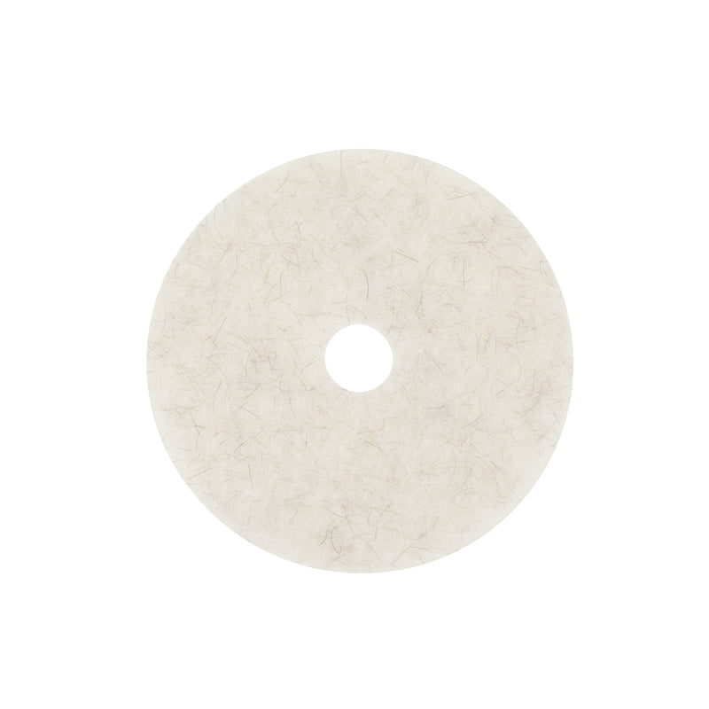 3M Natural Blend 17 in. D Non-Woven Natural/Polyester Fiber Floor Polishing Pad Tan, Pack of 5