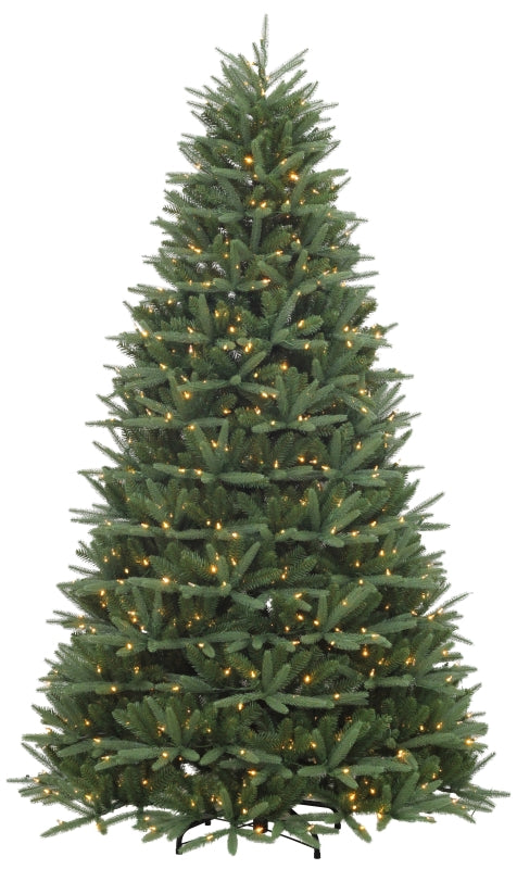 PULEO ASIA LIMITED 314-WVG2-75NA-75F5LW8 Christmas Tree, 7.5 ft H, Spruce Family, UL Direct Plug, LED Lights Bulb