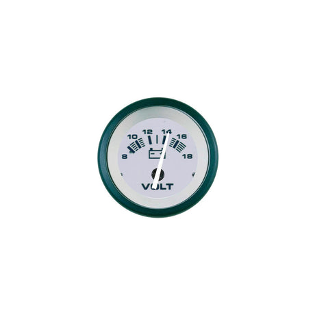 Sierra 61548P Driftwood Series 2″ Black & Gray 8-18 VDC Dial Range Voltmeter Gauge