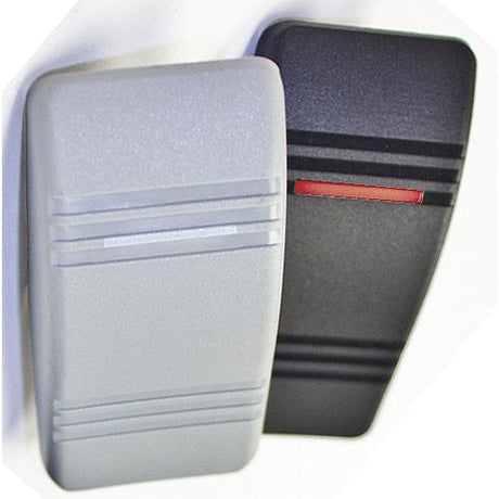 Contura III Illuminated Weather Resistant Illuminated Rocker Switch, On/Off, Black & Gray